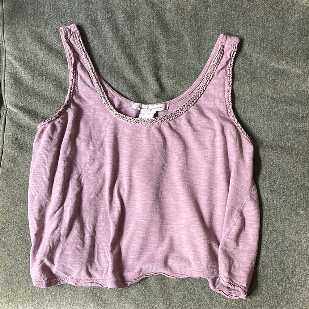 American Rag Purple Crop Top